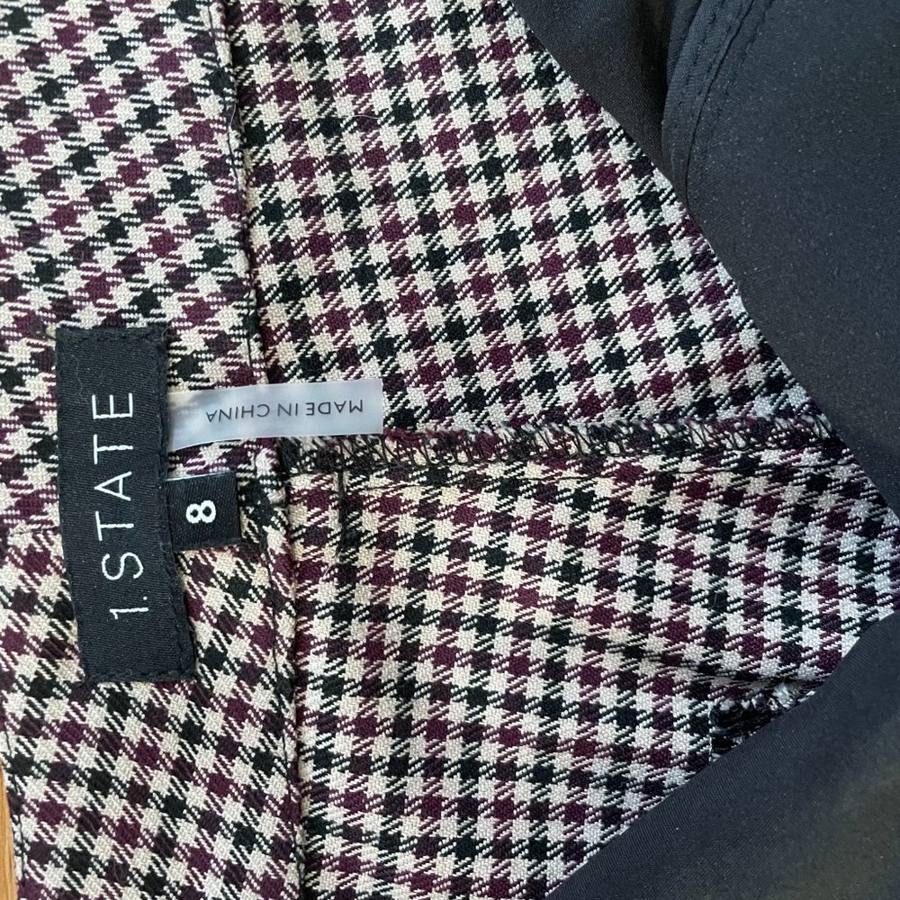 1. State Mini Houndtooth Slim Pant | Size 8 - Picture 5 of 8